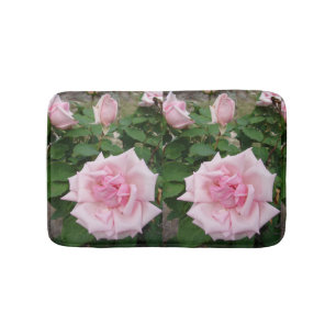 Rosa slitna rosor roseblommor badmatta badrumsmatta