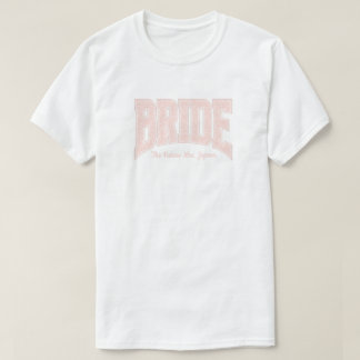 Rosa Små Blommiga BRUD Förlovning T Shirt