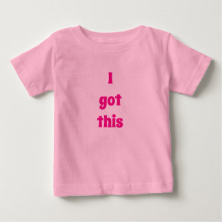 Rosa småbarnsflicka JAG KAN DÄR T-Shirt