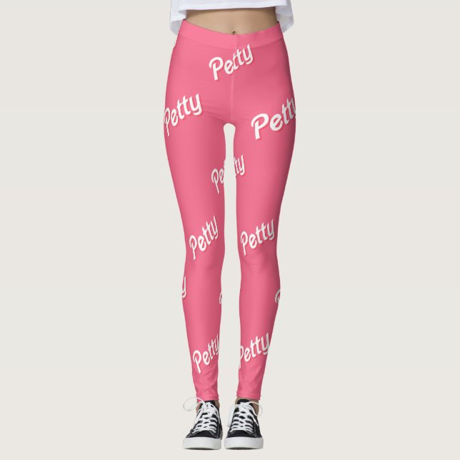 rosa småbitar leggings (Framsida)