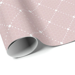 Rosa Smala Pastel Delikate Snöre White Elegant Presentpapper