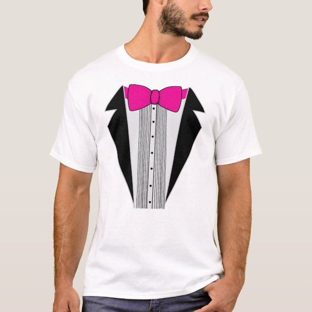 Rosa smokingstilskjorta t shirt (Framsida)
