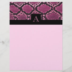Rosa Snakeskin Mönster