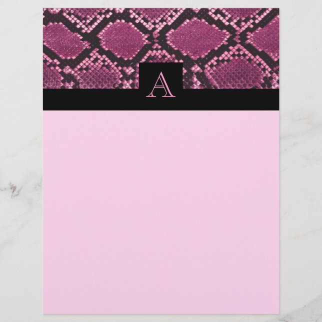 Rosa Snakeskin Mönster (Framsida)