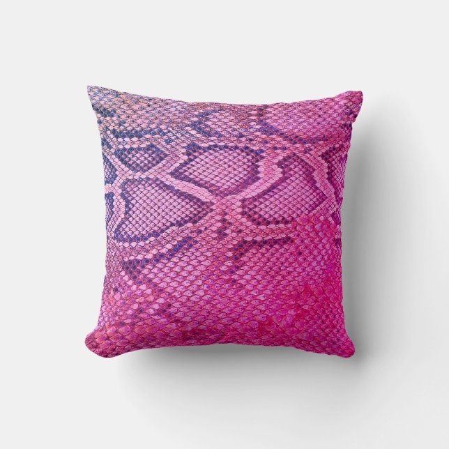 Rosa Snakeskin mönster-kudde Kudde (Framsida)