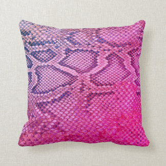 Rosa Snakeskin mönster-kudde Kudde