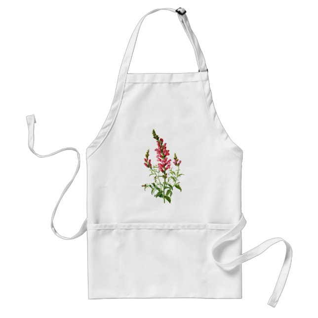 Rosa Snapdragon från naturen Förkläde (Framsidan)