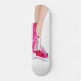 Rosa Sneakers Skateboard Bräda 19,5 Cm