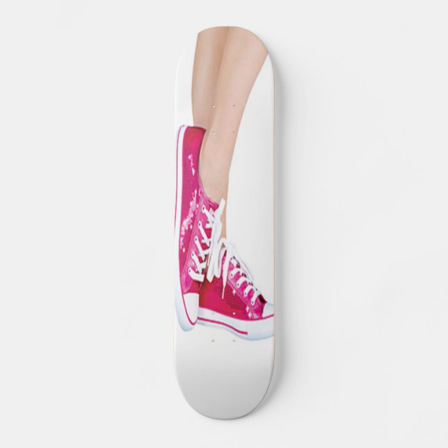 Rosa Sneakers Skateboard Bräda 19,5 Cm (Framsida)