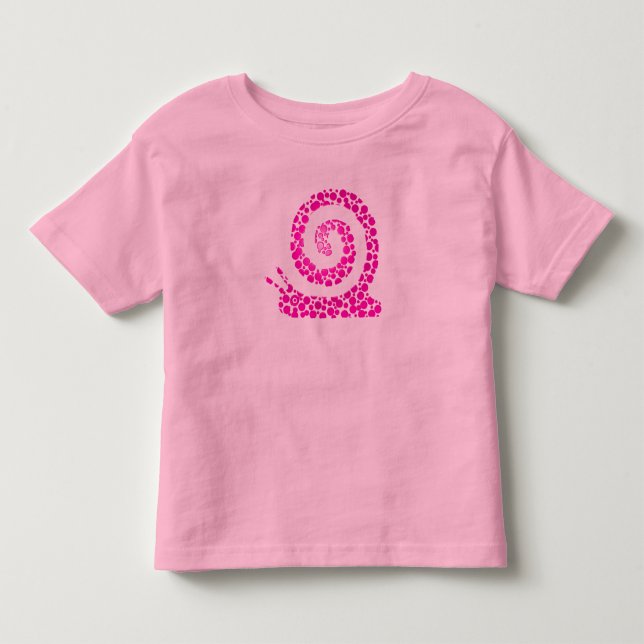 Rosa Snigel Tee Shirt (Framsida)