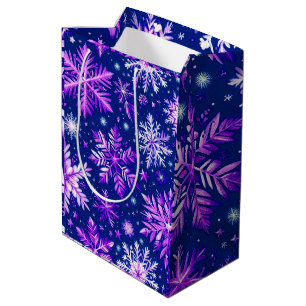 Rosa Snö Flakes Medium Gift Bag