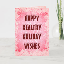 Rosa Snö Healthy Helgdag jul jul Kort