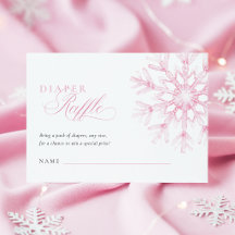 Rosa Snöflinga Blöja-Lott