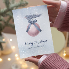 Rosa snöflinga ornament jul Icke foto Helgkort