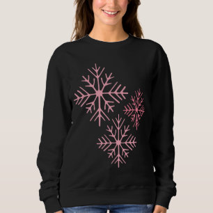 Rosa Snöflinga Tröja