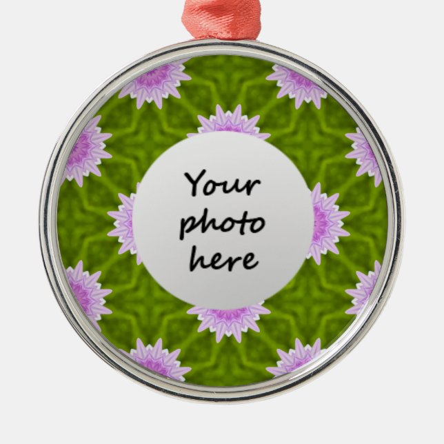 Rosa Snöflingor Julgran Ornament (Framsidan)