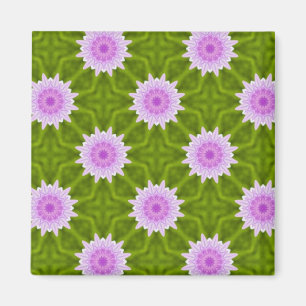 Rosa snöflingor magnet