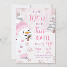 Rosa Snögubbe födelsedag