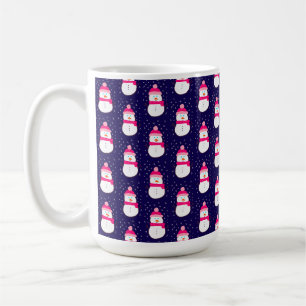 Rosa Snögubbe med Snö-flytgödsel Kaffemugg