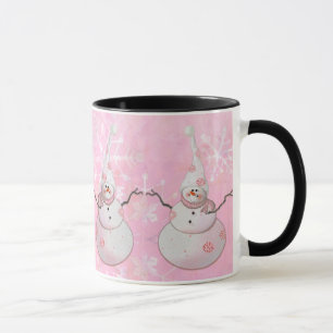 ROSA SNÖGUBBE, SCARF & SNÖHATT av SHARON SHARPE Mugg