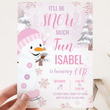 Rosa Snöman Födelsedag