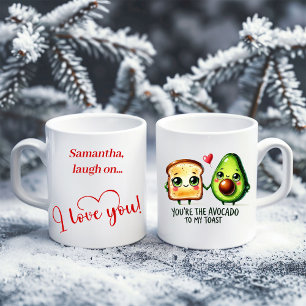 Rosa snömannen barnmugg Söt vinter skog present Kaffemugg