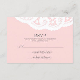 Rosa Snöre Doily Bröllop OSA