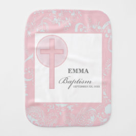 Rosa Snöre Girl Baptism Personlig Bebistrasa