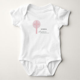 Rosa Snöre Girl Baptism Personlig T Shirt