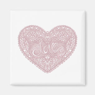Rosa Snöre inspirationsinflytande Romantic Kärlek Magnet