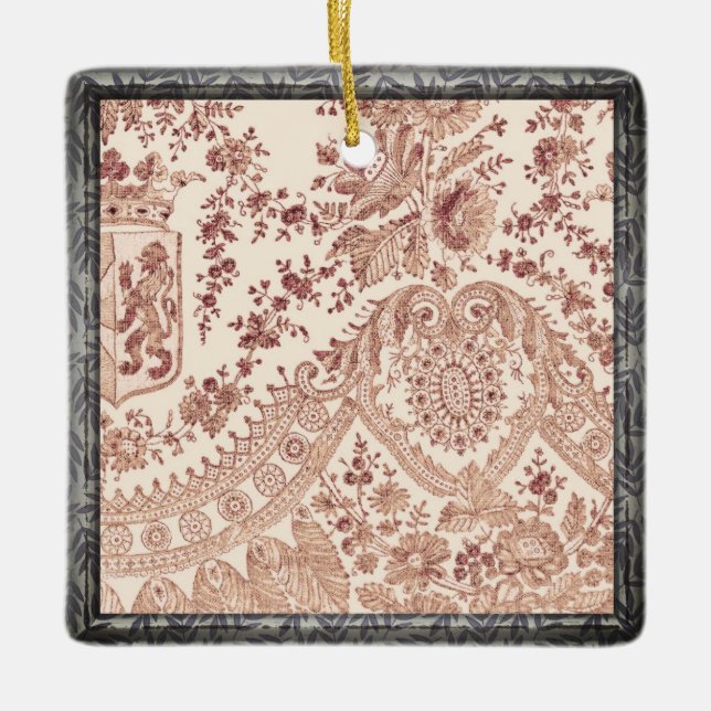 Rosa Snöre Ro Julgransprydnad Keramik (Framsida)