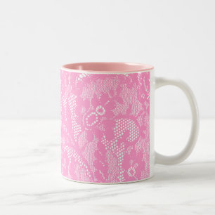 Rosa Snöre Två-Tonad Mugg