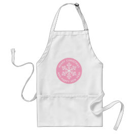 Rosa Snowflake Apron Förkläde