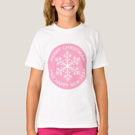 Rosa Snowflake Festive T-Shirt (barn)