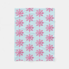 Rosa Snowflake Fleecefilt