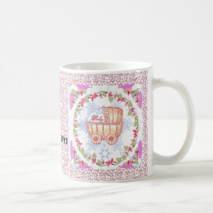 Rosa SnowFlake Flicka Kaffemugg
