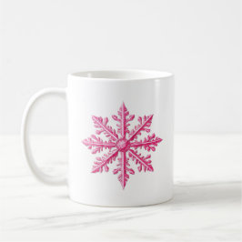 Rosa Snowflake Kaffemugg