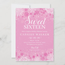 Rosa Snowflake Winter Wonderland Sweet sixteen