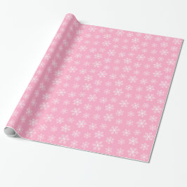 Rosa Snowflake Wrapping Papper Presentpapper