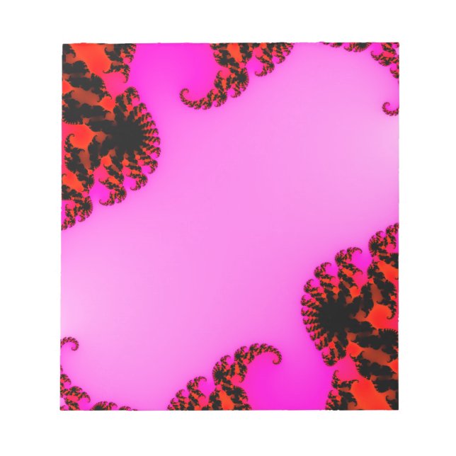 Rosa snurrar anteckningsblock (Framsida)