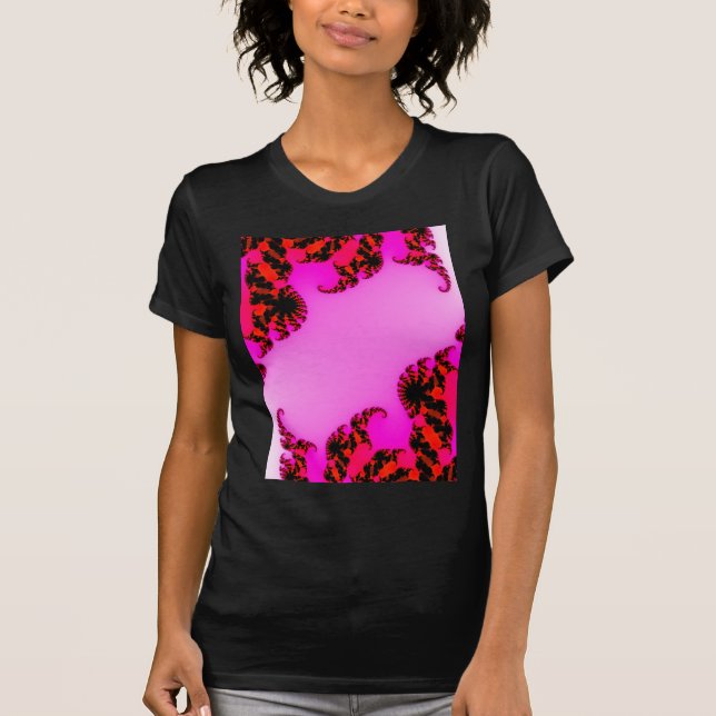 Rosa snurrar t-shirt (Framsida)