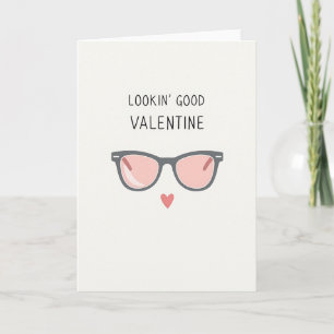 Rosa Snygg Valentinskort Kort