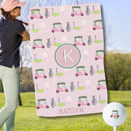 Rosa Snyggt Golf Design Custom Name Monogram