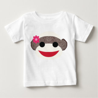 Rosa Sock monkey Flower Girl Tee Shirt
