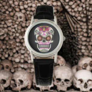 Rosa sockerkalle armbandsur