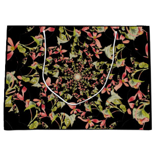 Rosa Soft grönt black Begonia fractal art art