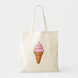 Rosa Soft Ice Cream Emoji Tygkasse