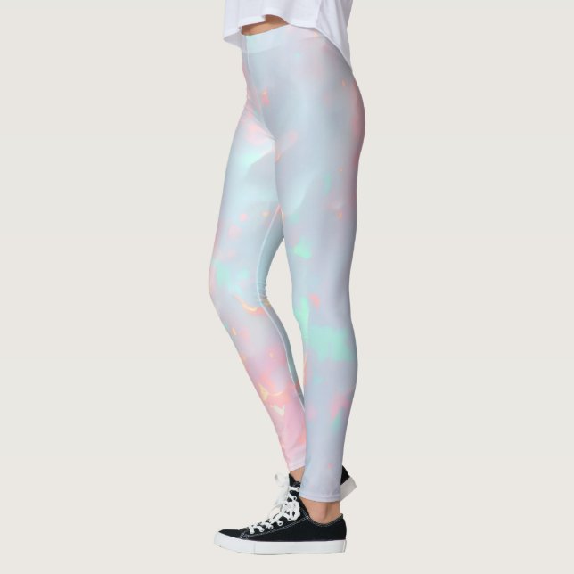 Rosa Soft Mint Guld Lyx Modern Kollektion Leggings (Vänster)