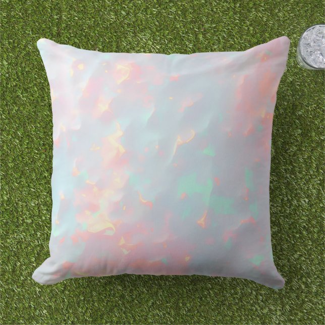 Rosa Soft Mint Guld Lyx Modern Samling Kudde (Gräs)