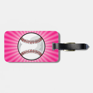 Rosa Softball Bagagebricka